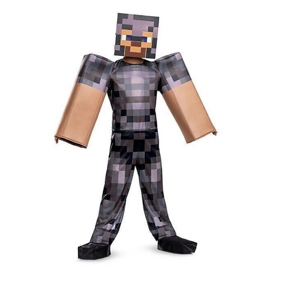 MINECRAFT Steve In Netherite Armor deluxe Halloween costume - Picture 8 of 8